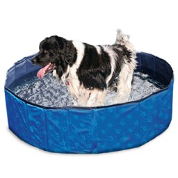 Bild von Karlie Flamingo DOGGY POOL Swimmingpool für Hunde - Blau gemustert - 120 cm