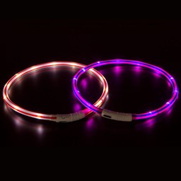 Bild von Karlie Visio Light LED-Leuchtschlauch mit USB - Gestreift - rot-weiß