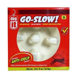 Bild von DOGIT Go-Slow Anti-Schling-Napf Weiss 1200 ml